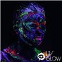 UV Glow Lot de 8 grand 50ml tubes de peinture fluorescente pour le visage et le corps 8 x 50 ml