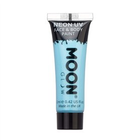 Moon Glow – Peinture fluo UV pastel bleu visage & corps 12 ml