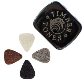 Felt Tones Mini FELM-MT-4 Boîte mixte de 4 médiators pour ukulélé