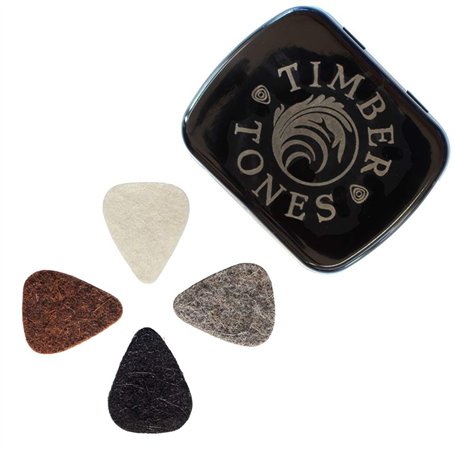 Felt Tones Mini FELM-MT-4 Boîte mixte de 4 médiators pour ukulélé