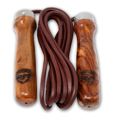 RingMaster Corde à sauter professionnelle en cuir véritable pour fitness