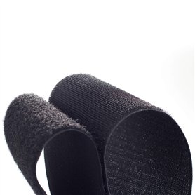 1m Coudre le ruban autoagrippant noir largeur 10cm (100mm)
