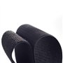1m Coudre le ruban autoagrippant noir largeur 10cm (100mm)