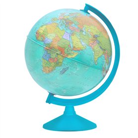 TOPGLOBE Globe scolaire de 30 cm - Carte en allemand - Éducation du globe terrestre rotatif - Éducatif/géographique - École