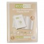 eco-eco Eco149 Porte-vues transparent avec 80 pochettes en plastique Format A5 50% recyclé