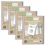 eco-eco Lot de 4 porte-vues transparents à 10 pochettes Format A4 50% recyclé avec pochettes en plastique Eco125 x 4