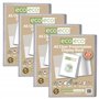 eco-eco Lot de 4 porte-vues transparents avec pochettes en plastique Format A5 50% recyclé 20 pochettes