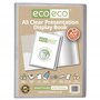 eco-eco Lot de 4 porte-vues transparents avec pochettes en plastique Format A5 50% recyclé 20 pochettes