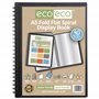 eco-eco Eco137x2 Lot de 2 protège-documents A5 50% recyclés 40 pochettes à spirales