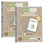 eco-eco Lot de 2 paquets de 50 pochettes transparentes A4 100% recyclées