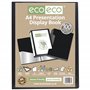 eco-eco Eco067x2 Lot de 2 porte-vues 100 pochettes en plastique Noir Format A4 50% recyclé