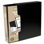 eco-eco Eco067x2 Lot de 2 porte-vues 100 pochettes en plastique Noir Format A4 50% recyclé