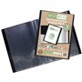 eco-eco Eco042x2 Lot de 2 porte-vues 10 pochettes en plastique Noir Format A4 50% recyclé