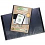 eco-eco Eco019x2 Lot de 2 porte-vues A5 50% recyclé 60 pochettes noires avec pochettes en plastique