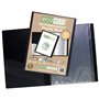 eco-eco Eco019x2 Lot de 2 porte-vues A5 50% recyclé 60 pochettes noires avec pochettes en plastique