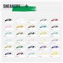 SNEAKERS ER Marqueur de Peinture Pour Semelle Intermédiaire - Pointe Biseautée Blanche 10 mm Pour Baskets, Chaussures, Blanc