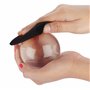 BELLE VOUS Boule de Cristal K9 80 mm - Boule Cristal Photographie 8 cm avec Support, Pochette en Velours, Chiffon Micro Fibre et