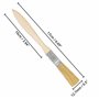 Kurtzy Pinceau Peinture 12,7 mm (Lot de 36) - Pinceau Plat Professionnel avec Manche en Bois - Pinceau Peinture Murale Interieur