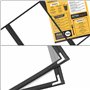 Kurtzy Lot de 5 Protege Menu A5 Trois Volets - Porte Menu Restaurant Double Affichage Style Américain - Protège Menu Noir Protec