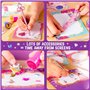 GirlZone Ensemble d'Écriture de Conte de Fées, Kit de Papeterie Féerique 45 Pièces avec des Cartes pour Écrire des Lettres, Auto