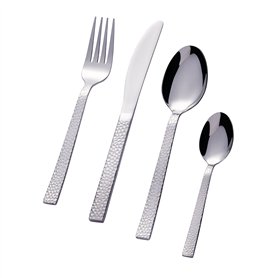 Bon Bubble Set de 24 couverts de table - Ménagère en acier inoxydable