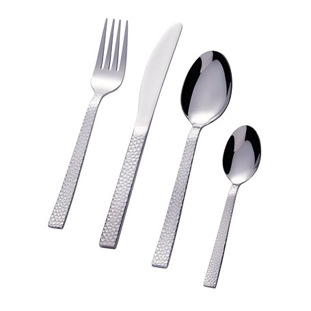 Bon Bubble Set de 24 couverts de table - Ménagère en acier inoxydable
