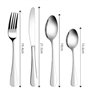 Bon Baguette Set de 24 couverts de table - Ménagère en acier inoxydable