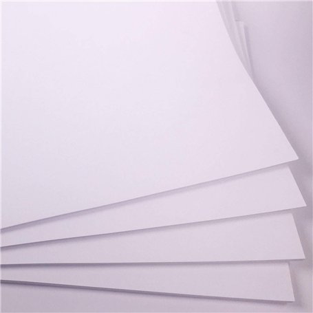 Lot de 50 grandes cartes A2 blanches brillantes pour travaux manuels 180 g/m²
