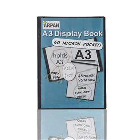 ARPAN Protège-documents A3 avec 48 pochettes solides