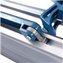 KATSU 600mm Coupe-Carreaux Manuel Professionnel avec Rail Coulissant Unique et Guide Laser, Aluminium Base, pour Coupe de Précis