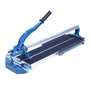 KATSU 600mm Coupe-Carreaux Manuel Professionnel avec Rail Coulissant Unique et Guide Laser, Aluminium Base, pour Coupe de Précis