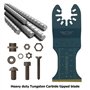 2 x TopsTools FA35ACT_2 Changement rapide en carbure de tungstène Lames de Heavy Metal pour Dewalt Bosch Fein (Pas StarLock) Mak