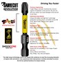 15 embouts de tournevis à percussion magnétique SabreCut SCRPZ35015B 50 mm PZ3 dans une boîte TIC TAC Pozi Pozidriv à extrémité 