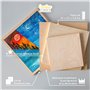 Creative Deco 8 x Toile à Peindre en Bois | 25 x 25 cm | Pour Gouache, Aquarelle, Peinture Acrylique | Tableau | Planche Brut | 