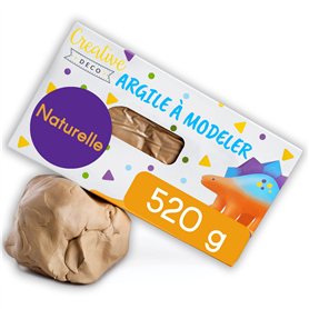 Creative Deco Pate a Modeler Argile Autodurcissante | 520g | Cuire 1100°C | Loisir Creatif Enfants Débutants et Adultes | Réutil