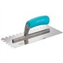 OX Trade Truelle crantée en acier inoxydable Bleu/argenté 10 mm