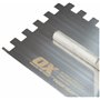 OX Trade Truelle crantée en acier inoxydable Bleu/argenté 10 mm