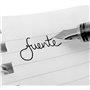 Zebra Fuente - Stylo-plume jetable - Encre colorée - Noir, bleu et rouge