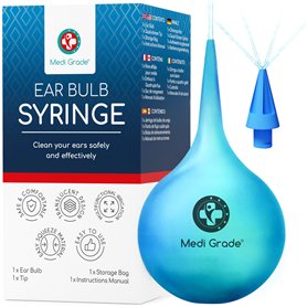 Seringue Plastique [75 ml] pour le Nettoyage Oreille et Retirer les Bouchons d’Oreille