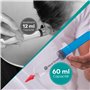 Kit Élimination de Bouchon d’Oreille – Nettoyage Oreille Sûr par Medi Grade – Nettoyeur Oreille – Livré avec Seringue 60ml, Embo