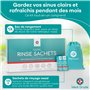 Medi Grade Sachet de Sel Nasal de Rinçage 100% Naturel - Sel Nasal - Solution Nasale - Kit de Lavage du Nez avec Pochette - Irri