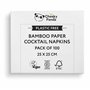 The Cheeky Panda Serviette de Table Papier Bambou | 25 x 25 cm | Lot de 100 | Serviette En Papier Jetable