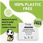 The Cheeky Panda Serviette de Table Papier Bambou | 25 x 25 cm | Lot de 100 | Serviette En Papier Jetable