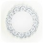 Happium Lot de 100 napperons en Papier pour décoration de gâteaux Blanc 24 cm Serviettes en Papier jetables tampons d'emballage 