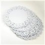 Happium Lot de 100 napperons en papier blanc pour décoration de gâteaux 32 cm (12,5") Napperons en papier jetables pour emballag