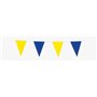 Happium Banderole Guirlande de fanions de couleur unie de 20 m de long / 65 pieds (bleu, jaune),parfait pour les anniversaires, 