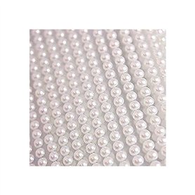 Syntego 400 perles auto-adhésives 6 mm petite perle ronde embellissement collé (blanc)