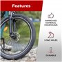 Fincci Set Pneu 26 x 2.125 Pouces 57-559 Pliable Cupar Pneu VTT 26 avec Chambre à Air de Valve Schrader pour Montagne Hybrid Vel