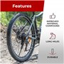 Fincci Set Pneus VTT 26 x 1,95 Pouces avec 2X Chambre à Air 26 Pouces Schrader - Pair Foldable Tire Velo 50-559 pour Montagne, H