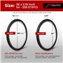 10 Pouces 54-559 Pneus Lisses pour Route VTT Montagne Hybrid Vélo Bicyclette (Un Paquet de 2)